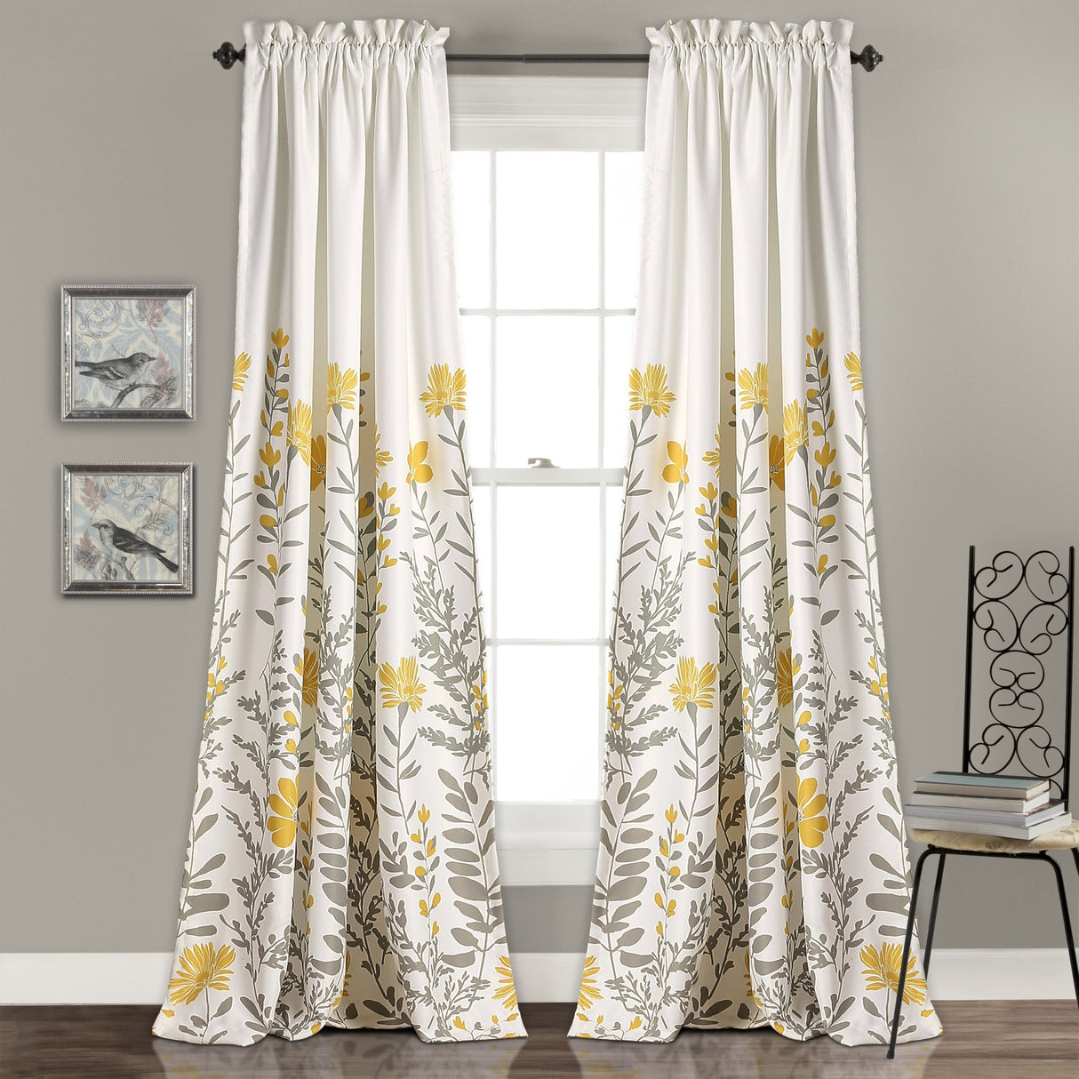 Aprile Room Darkening Window Curtain Set from LushDecor
