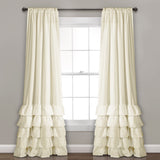 Allison Ruffle Window Curtain Panel Set from LushDecor