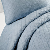 Ava Diamond Oversized Cotton Quilt Set from LushDecor