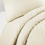 Ava Diamond Oversized Cotton Quilt Set from LushDecor