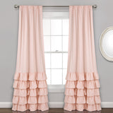 Allison Ruffle Window Curtain Panel Set from LushDecor