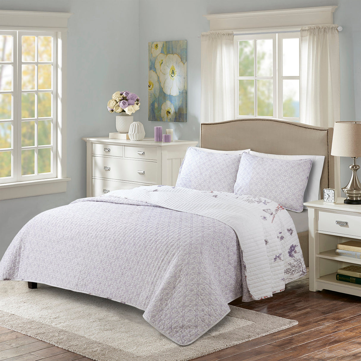 Adalia 3 Piece Quilt Set from LushDecor
