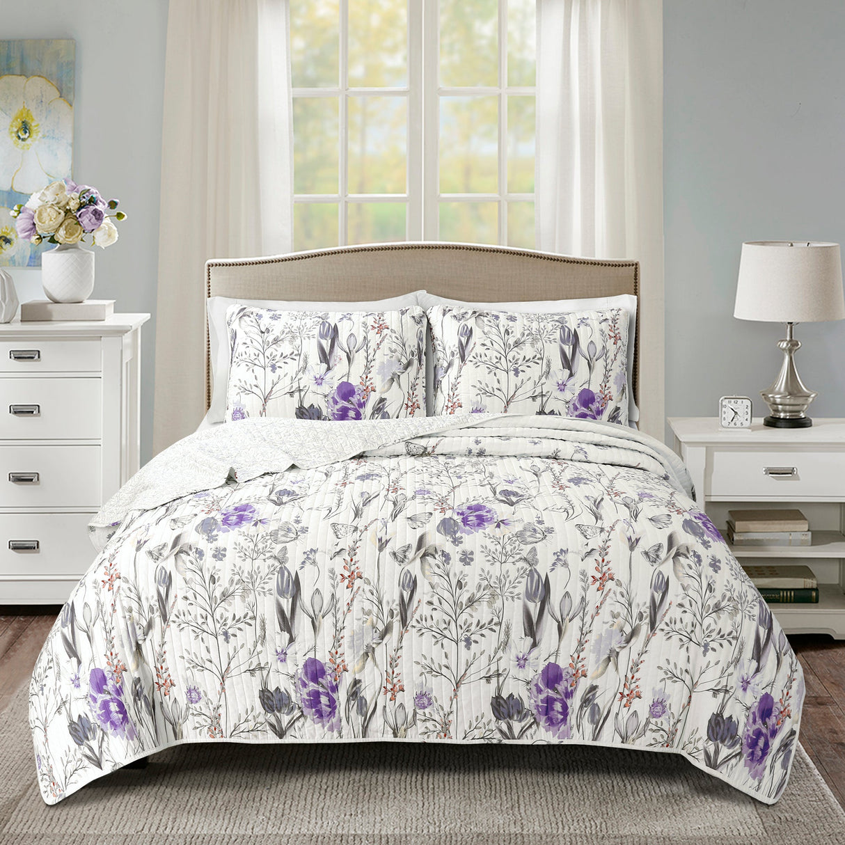 Adalia 3 Piece Quilt Set from LushDecor