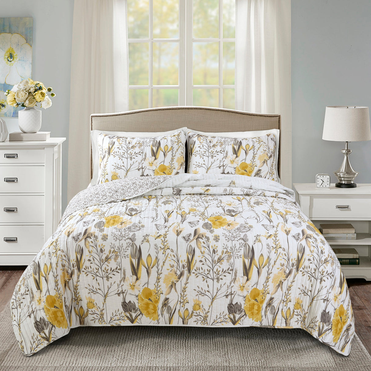 Adalia 3 Piece Quilt Set from LushDecor