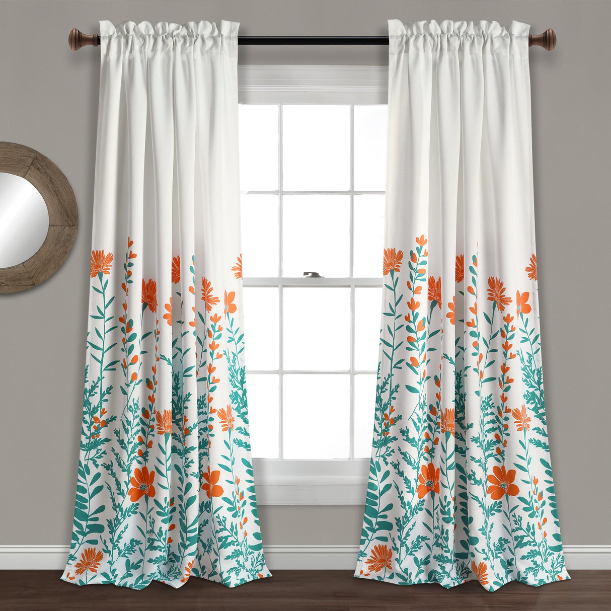 Aprile Room Darkening Window Curtain Set from LushDecor