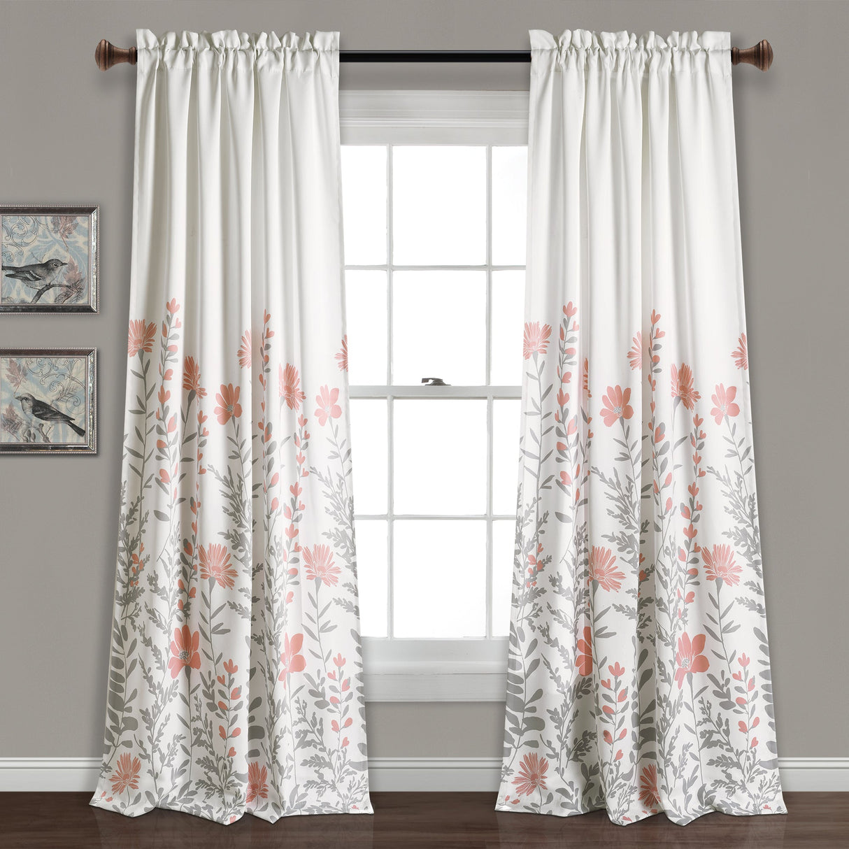Aprile Room Darkening Window Curtain Set from LushDecor