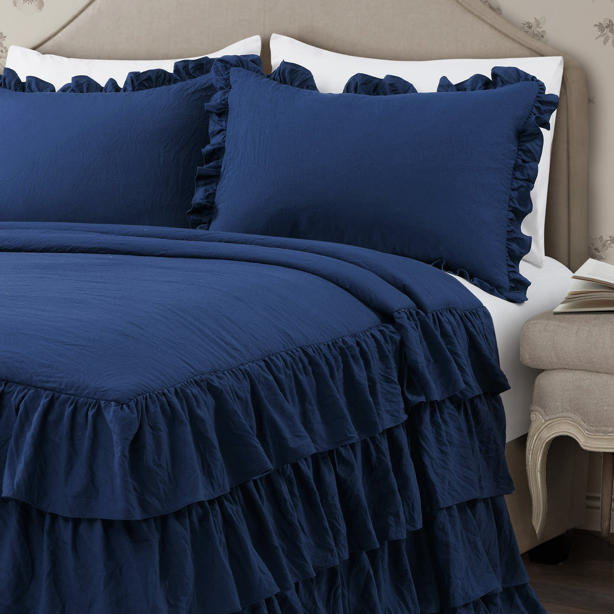Allison Ruffle Skirt Bedspread Set from LushDecor