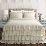 Allison Ruffle Skirt Bedspread Set from LushDecor
