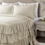 Allison Ruffle Skirt Bedspread Set from LushDecor