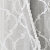 Avon Trellis Grommet Sheer Window Curtain Panel Set from LushDecor
