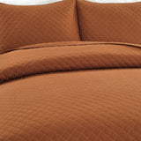 Ava Diamond Oversized Cotton Quilt Set from LushDecor