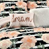 Amara Watercolor Rose Quilt Set from LushDecor