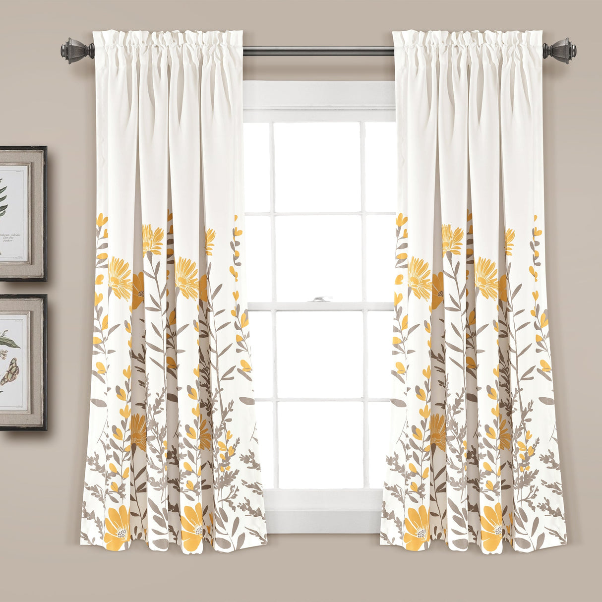 Aprile Room Darkening Window Curtain Set from LushDecor