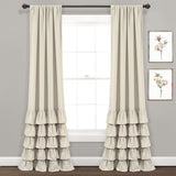 Allison Ruffle Window Curtain Panel Set from LushDecor