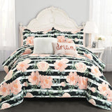 Amara Watercolor Rose 7 Piece Comforter Set from LushDecor