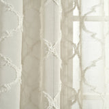 Avon Trellis Grommet Sheer Window Curtain Panel Set from LushDecor