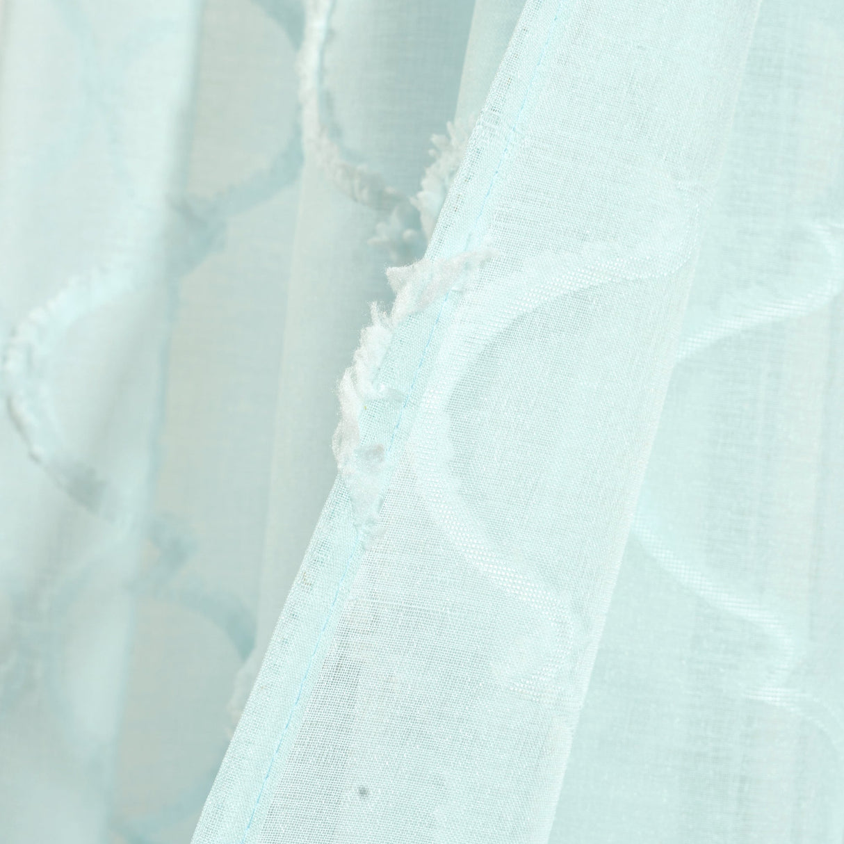 Avon Trellis Grommet Sheer Window Curtain Panel Set from LushDecor