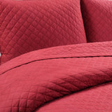 Ava Diamond Oversized Cotton Quilt Set from LushDecor