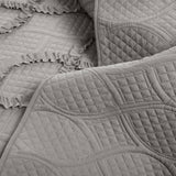 Avon Textured Ruffle Quilt 3 Piece Set from LushDecor