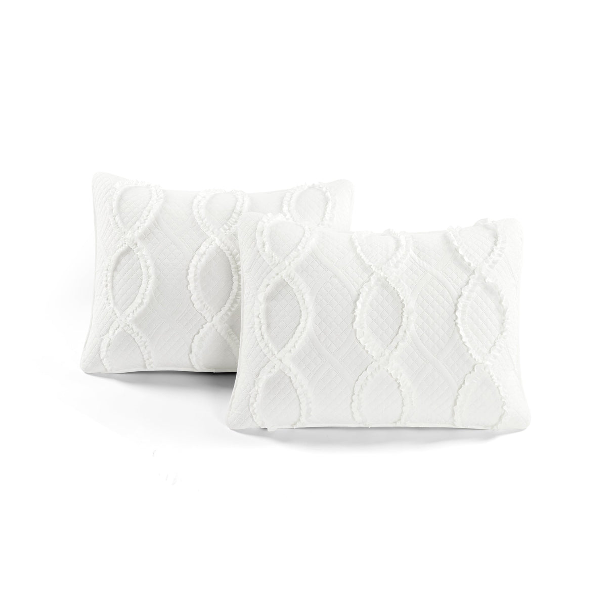 Avon Textured Ruffle Quilt 3 Piece Set from LushDecor