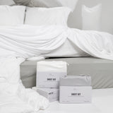 Cotton Blend Midnight Sheet Set from Hotel Collection