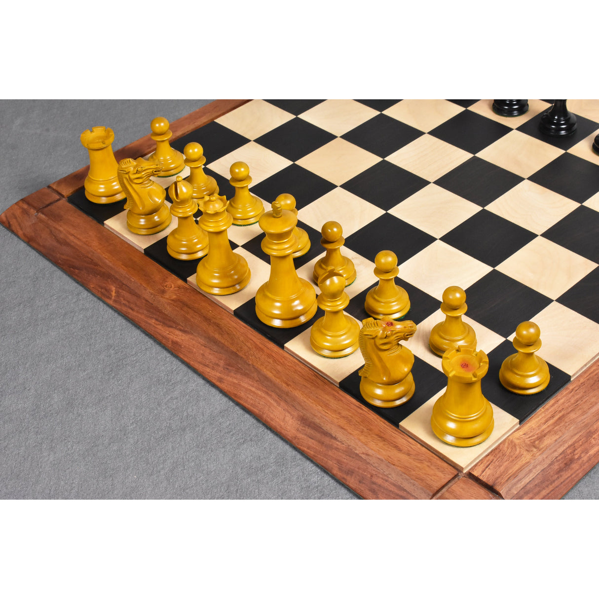 Jacques Cook Staunton Collectors Chess Set- Chess Pieces Only - Ebony Wood - 3.75" From Royal Chess Mall