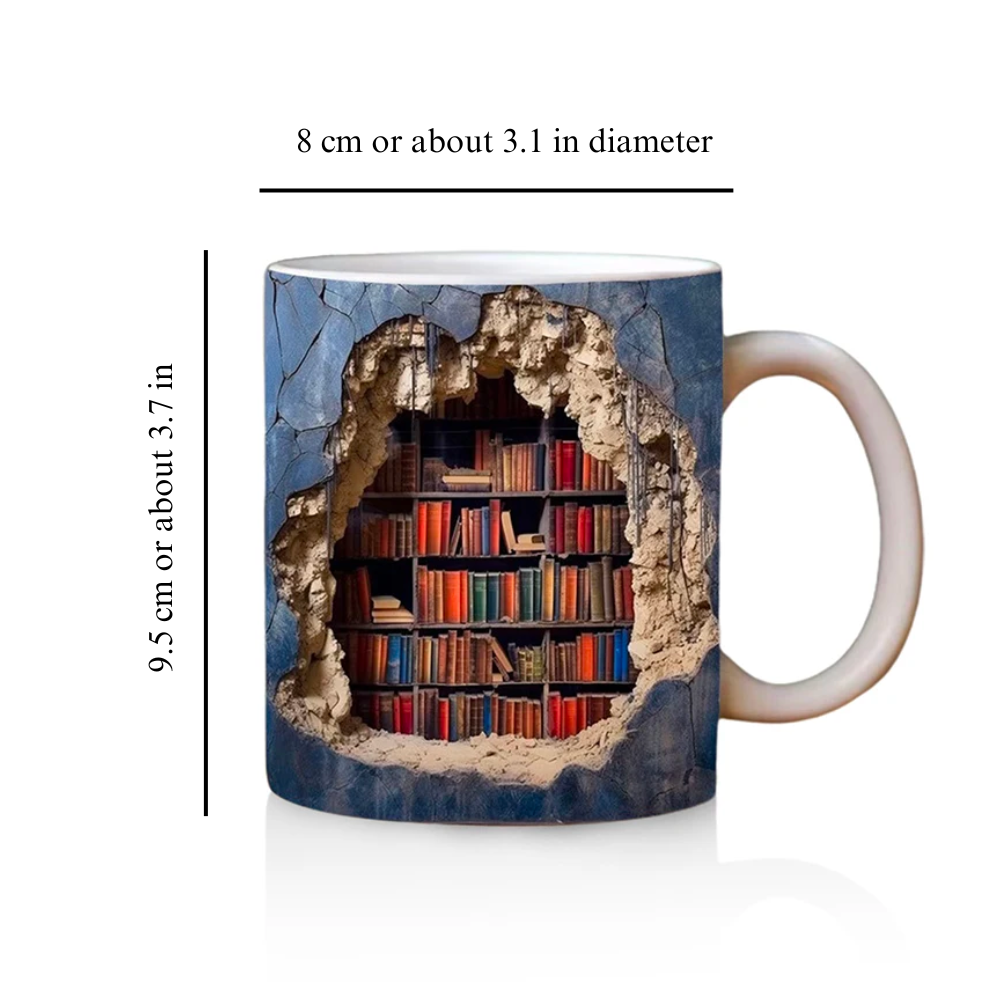 3D Bookshelf Mug from Moderny
