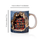 3D Bookshelf Mug from Moderny