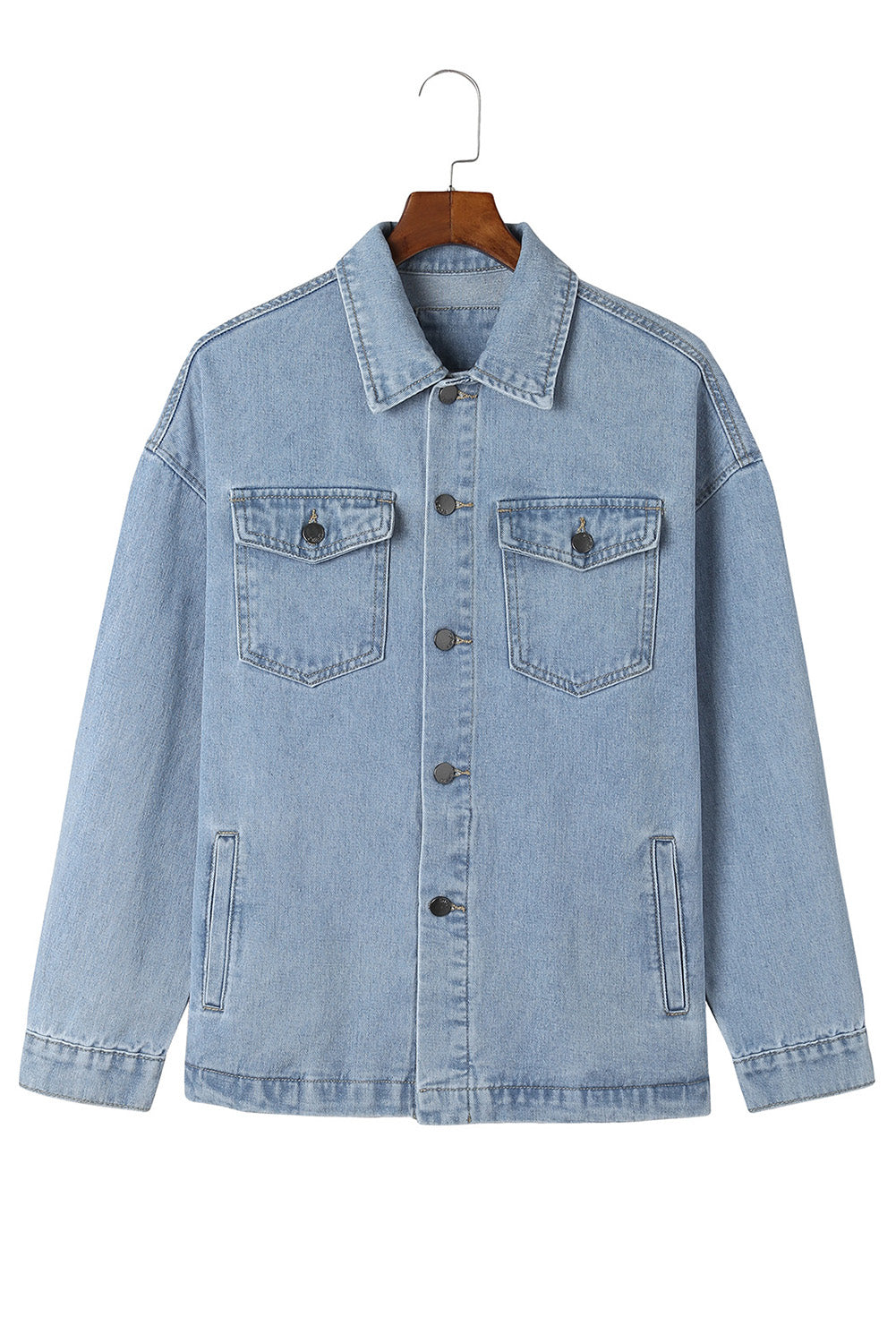 Animal Print Denim Jacket from MsDressly