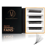 Mix Rapid 16D Promade Fans® - 500 Fans from Mega Lash Academy