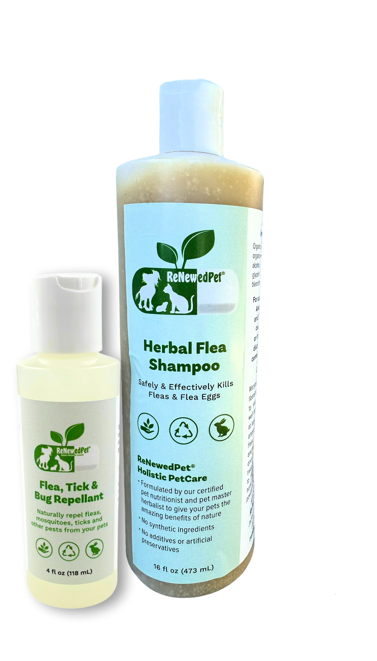 FLEA-X KIT: Flea Shampoo, Flea Tick Bug Repellent from ReNewedPet