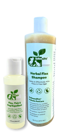 FLEA-X KIT: Flea Shampoo, Flea Tick Bug Repellent from ReNewedPet