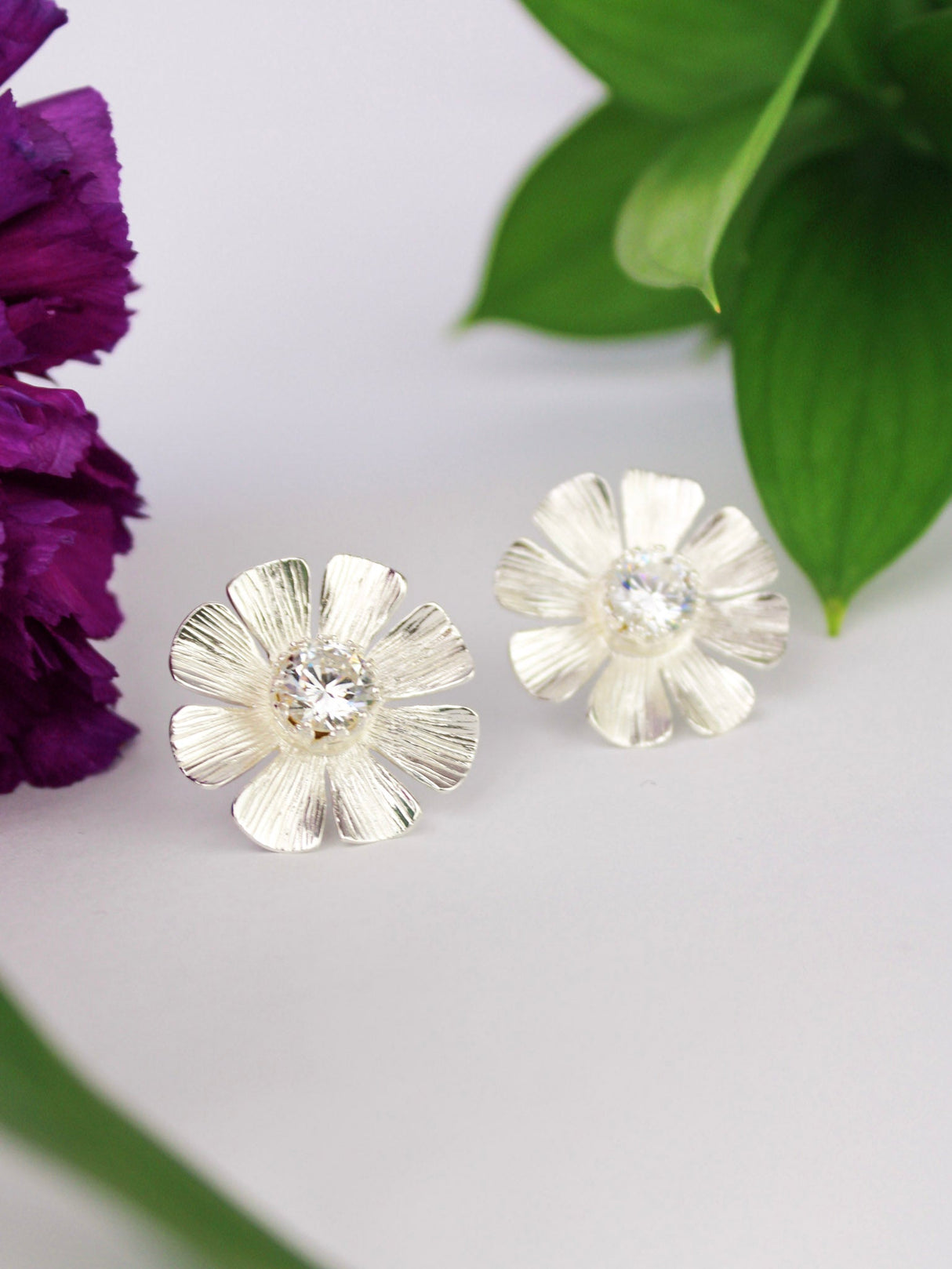 Daisy Statement Stud Earrings from Ash & Rose