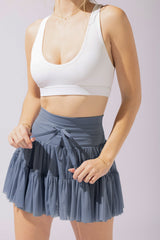 Pirouette Skort - Blue Mist from POPFLEX