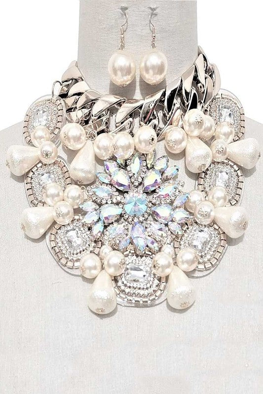 Bejewel Head Turner Statement Necklace Set from My Pampered Life Seattle