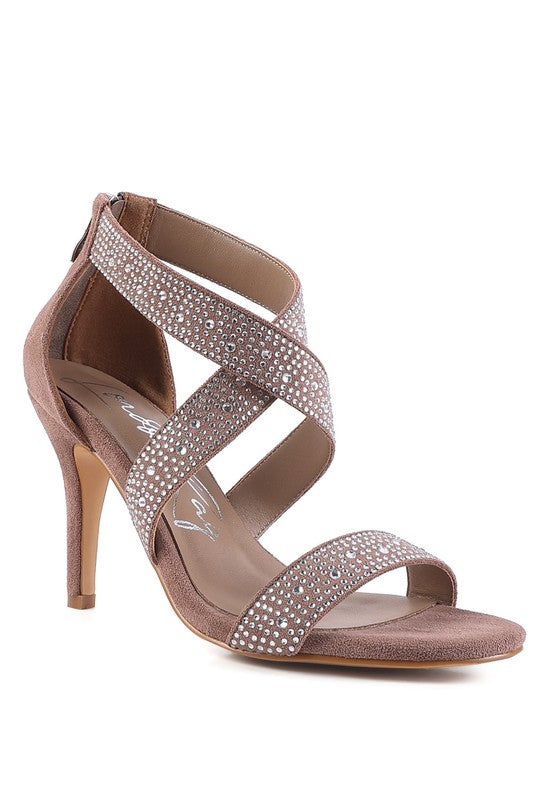 QUEEN BEE Rhinestone High Heeled Sandal from My Pampered Life Seattle