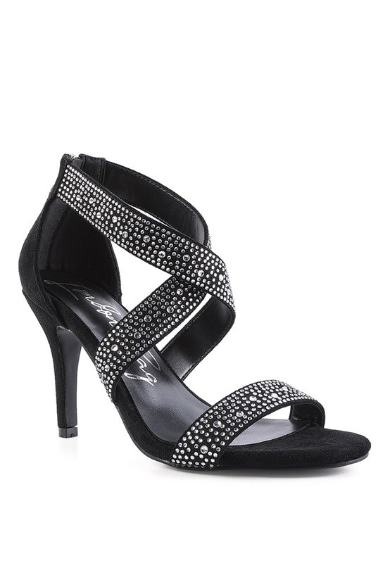 QUEEN BEE Rhinestone High Heeled Sandal from My Pampered Life Seattle