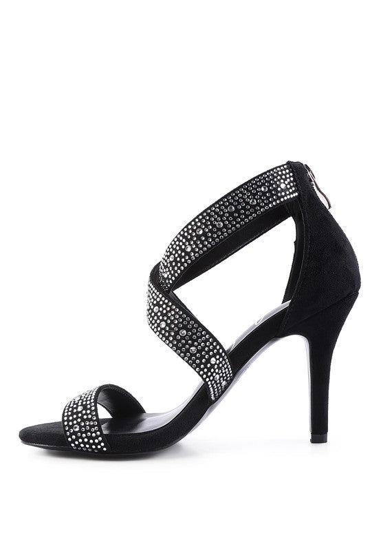 QUEEN BEE Rhinestone High Heeled Sandal from My Pampered Life Seattle