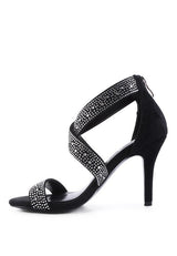 QUEEN BEE Rhinestone High Heeled Sandal from My Pampered Life Seattle