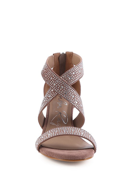 QUEEN BEE Rhinestone High Heeled Sandal from My Pampered Life Seattle