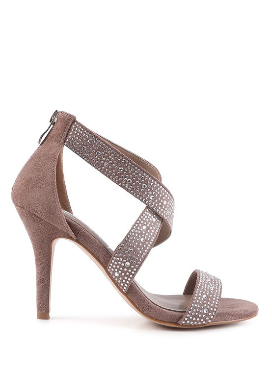 QUEEN BEE Rhinestone High Heeled Sandal from My Pampered Life Seattle