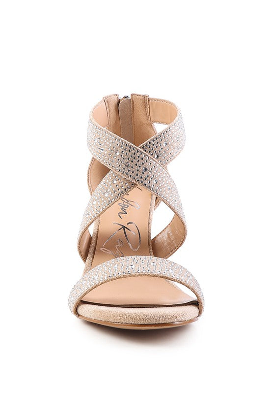 QUEEN BEE Rhinestone High Heeled Sandal from My Pampered Life Seattle