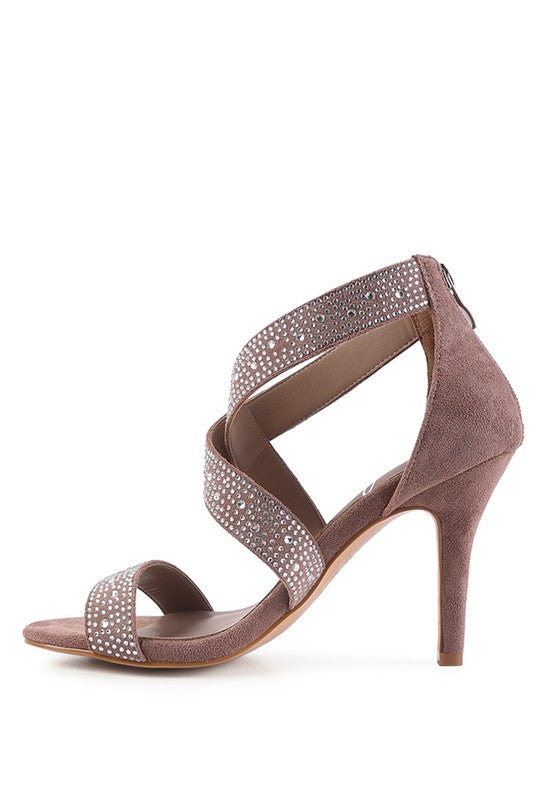 QUEEN BEE Rhinestone High Heeled Sandal from My Pampered Life Seattle