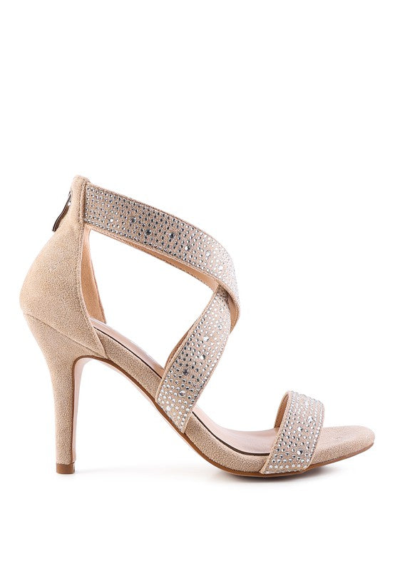 QUEEN BEE Rhinestone High Heeled Sandal from My Pampered Life Seattle