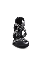 QUEEN BEE Rhinestone High Heeled Sandal from My Pampered Life Seattle