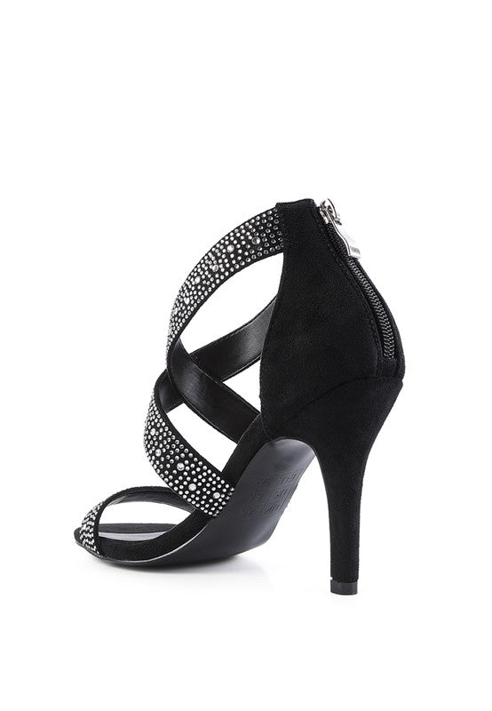 QUEEN BEE Rhinestone High Heeled Sandal from My Pampered Life Seattle