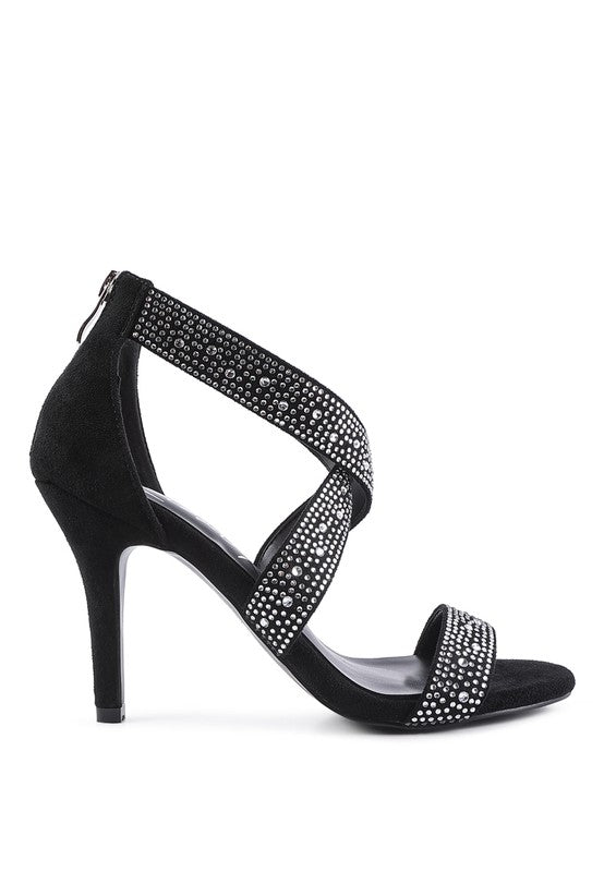 QUEEN BEE Rhinestone High Heeled Sandal from My Pampered Life Seattle