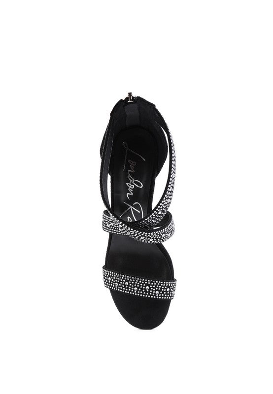QUEEN BEE Rhinestone High Heeled Sandal from My Pampered Life Seattle