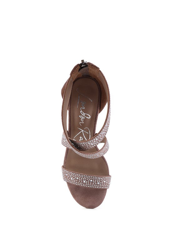 QUEEN BEE Rhinestone High Heeled Sandal from My Pampered Life Seattle