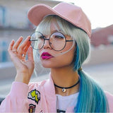 Vintage Era 1920's Large Round Metal Clear Lens Glasses from zeroUV